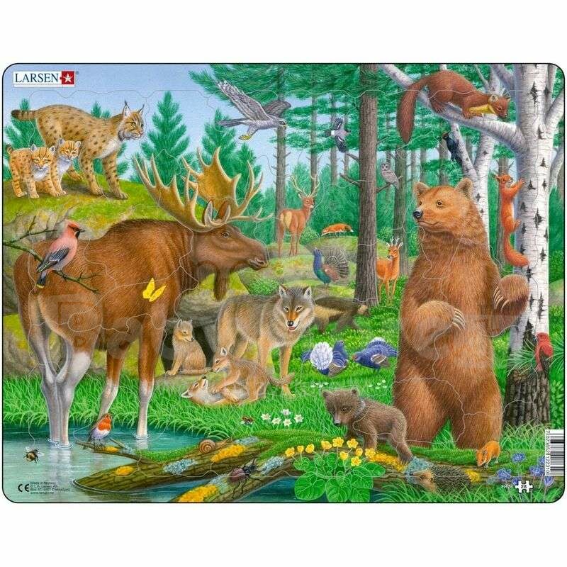 Larsen Forest Animals  puzzle - Catalog / Toys & Games / By Type /   - Kids online store