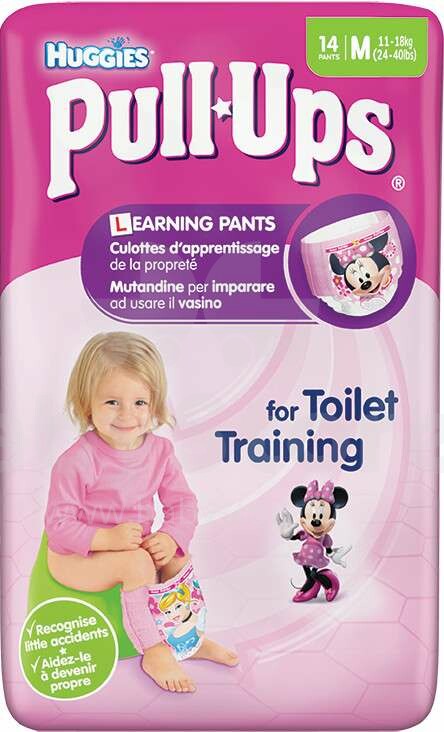 Huggies Pull Ups Girls Art.041531250 training pants (M) 10-18kg