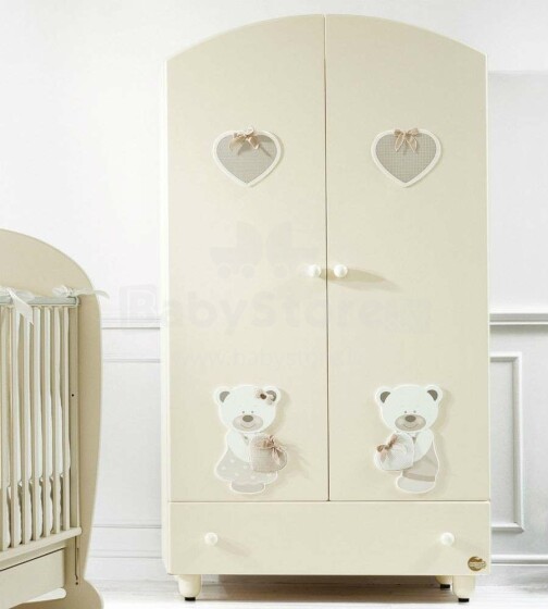 Baby Expert Armadio Bon Bon Cream Art.100374  Eksklusiivne kaheteinine riidekapp