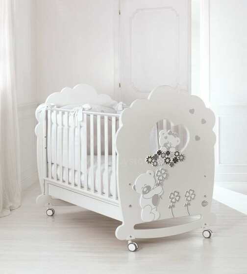 Baby Expert Serenata White Art.100764   Eksklusiivne voodi