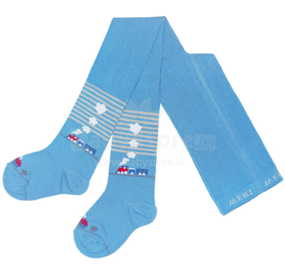 Weri Spezials Art.100978 Blue Kids cotton tights 56-160 sizes