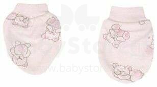 Mamatti Bear Art.LA003-8300 Детские хлопчатобумажные рукавички/варежки для новорожденных