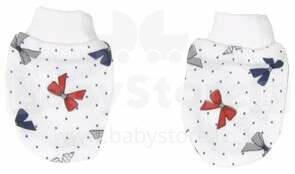 Mamatti Cats Art.LA003-8400 Детские хлопчатобумажные рукавички/варежки для новорожденных