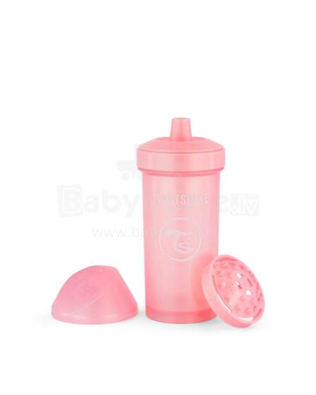 Twistshake Kid Cup Art.78279 Pastel Pink Kõva tilaga beebitass vanuses 12+ kuud, 360 ml