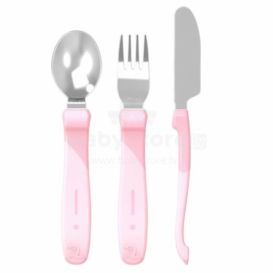 Twistshake Learn Cutlery Art.78209 Pastel Pink