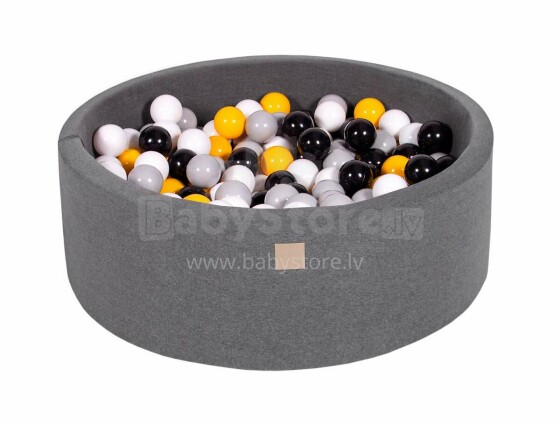 MeowBaby® Color Round Art.104046 Dark Grey Kuiv bassein pallid(200tk.)