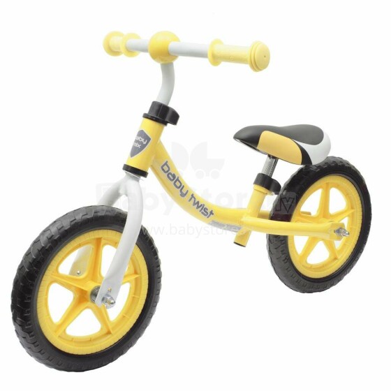 BabyMix Balance Bike Art.LGC-WB-08 Yellow Детский велосипед - бегунок с металлической рамой 12''