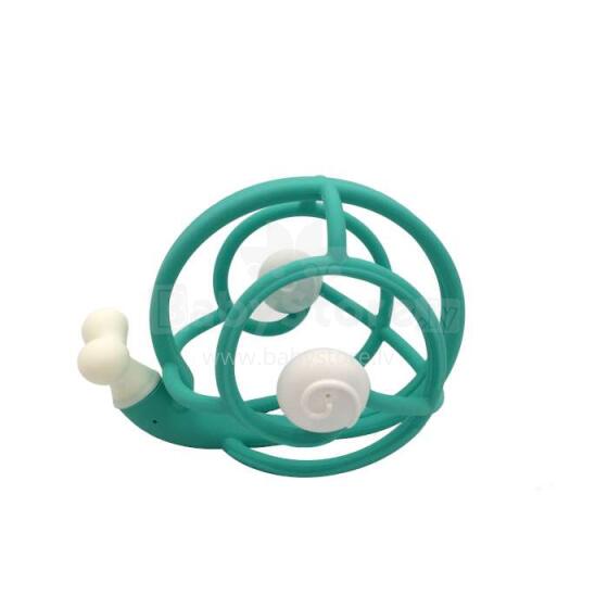 Mombella Deluxe Snail Teether Rattle  Art.P8082-2Attīstoša rotaļlieta Gliemežis
