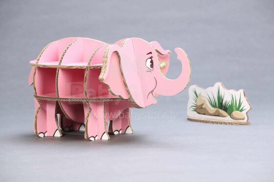 PlayToyz Pink Elephant Art.A-001  Игрушка из картона