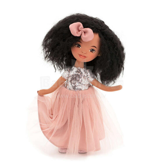 Orange Toys Sweet Sisters Tina in a Pink Dress with Sequins Art.SS05-05 Pehme mängunukk TINA roosas litritega kleidis (32 cm)