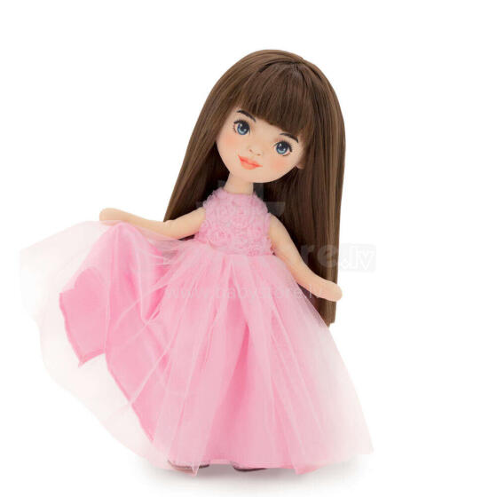 Orange Toys Sweet Sisters Sophie in a Pink Dress with Roses Art.SS03-03 Pehme mängunukk SOPHIE roosas roosidega kleidis (32cm)