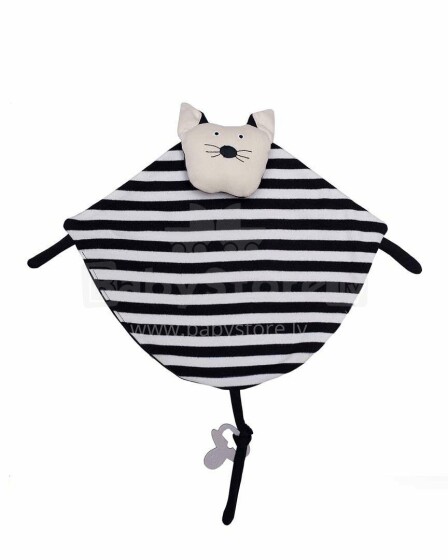 Wooly Organic Comforter Cat  Art.T-82-C-03  Kaisutekk Puidust Närimisrõngaga, ÖKO puuvillast, 100% naturaalne