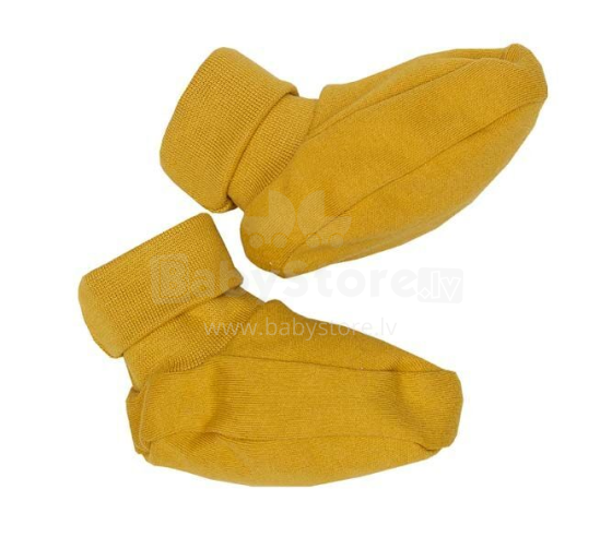 Wooly Organic Booties Art.109088 Golden Yellow  Laste papud ÖKO puuvillast
