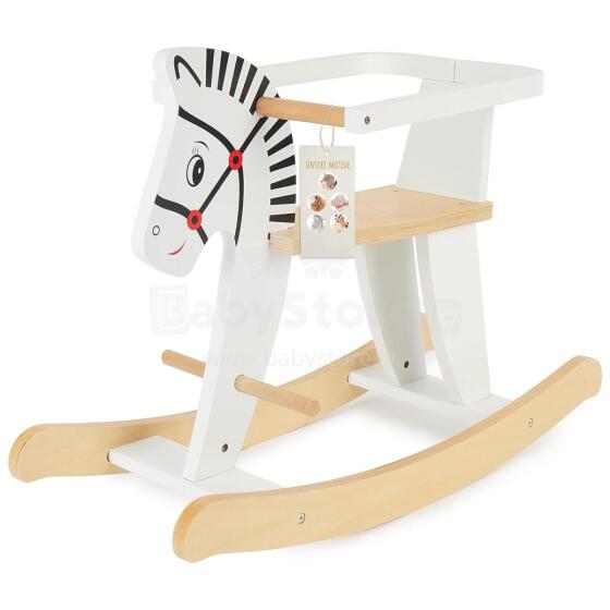 Kidsworld Rocking Horse Art.109652 White Puidust kiikmänguasi lastele