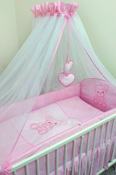 Ankras P-7 Happy Bear Art.HAP000255 Pink  Комплект постельного белья из 7 частей