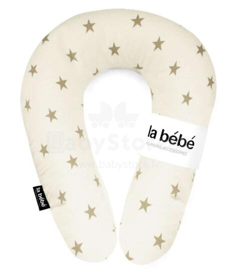 La Bebe™ Snug Nursing Maternity Pillow  Art.111352 White&Beige Star Imetamispadi