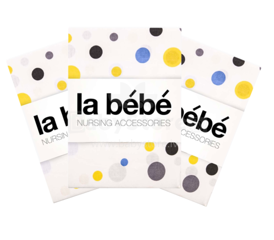 La Bebe™ Set 75x75(3) Art.111514 Color dots Nappies 3 psc - 75x75cm