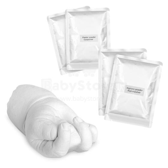 Navaris 3D Cast Set Plaster Feet Hands Art.112183  Beebi 3D käejälgede komplekt