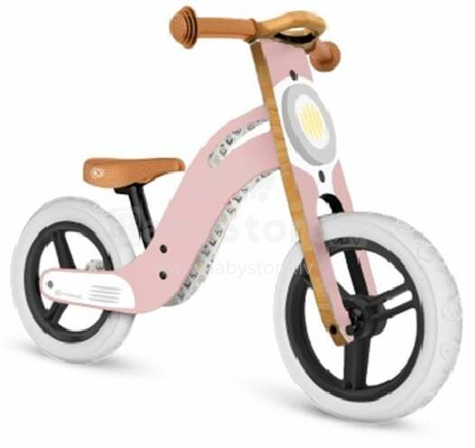 KinderKraft Balance Bike Uniq Art.KKRUNIQPNK0000 Pink  Jooksurattas puitraamiga