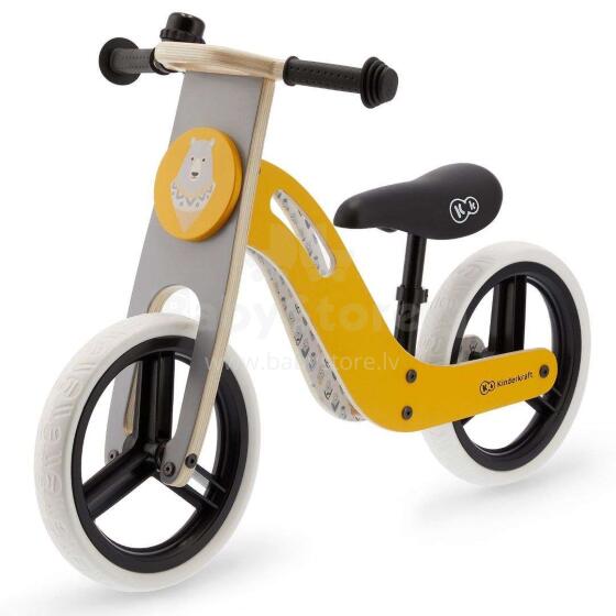 KinderKraft Balance Bike Uniq Art.KKRUNIQHNY0000 Honey  Jooksurattas puitraamiga