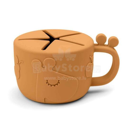 Done by Deer Peekaboo snack cup Raffi Mustard