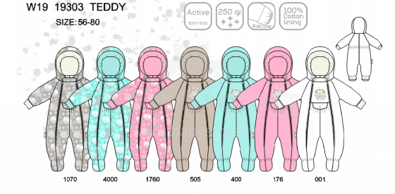 Lenne '20 Teddy Art.19303/1070 Overalls for babies