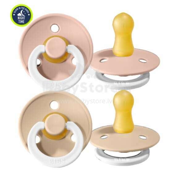 Bibs Colour Art.114021 Blush Night/Vanila Night  Soothers 0-6 m., 100% natural