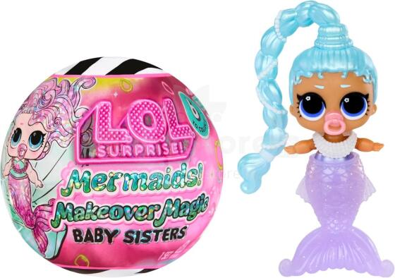 L.O.L. Surprise! Mermaids Makeover Magic Baby Sisters – värvimuutvad merineitsid (seeria 1)