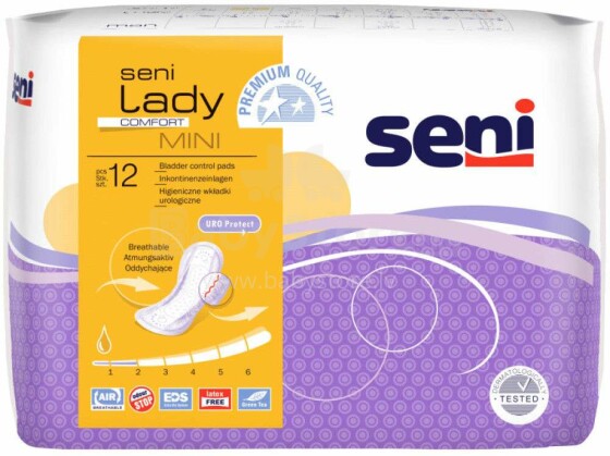 Seni Lady Comfort Mini  Art.114818 урологические прокладки, 12 шт.