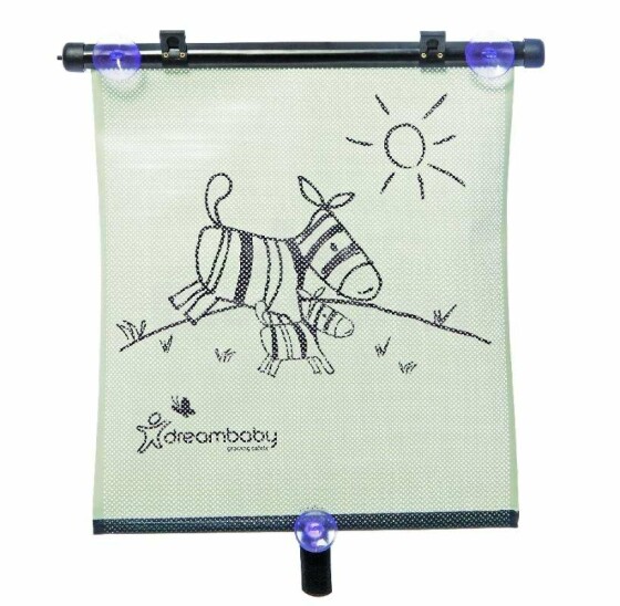 Dreambaby® Zebra Art.PCR237P  Солнцезащитные шторки на роликах,1шт