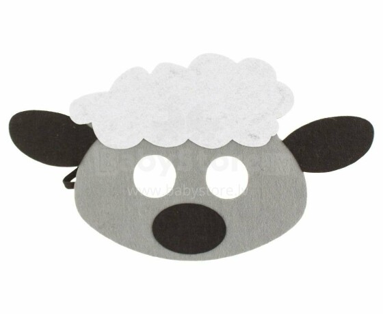 BebeBee Sheep Art.500420 Grey  Маска карнавальная из войлока