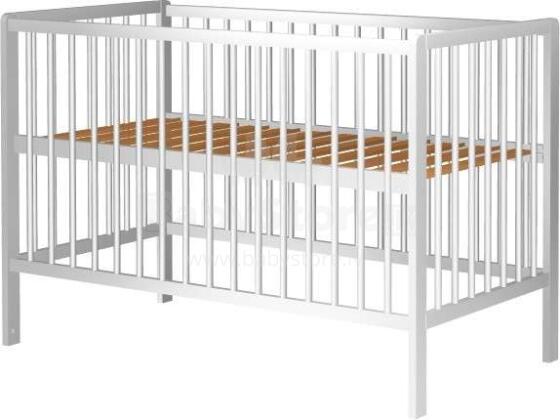 Baby Crib Club DK Art.117582 Laste puidust võrevoodi 120x60sm