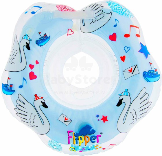 Flipper Art.FL011  Музыкальный круг для плавания на шею для купания 0-24 месяцев (3-18кг)