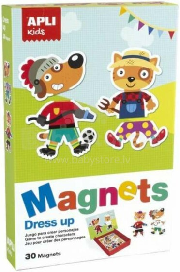 Apli Kids Magnets Dress up  Art.16495  Magnetilise mängu maailmakaart