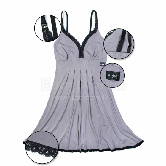 La Bebe™ Nursing Mia Stone Art.119275 Nursing Night dress Öösärk rasedatele, imetavatele naistele
