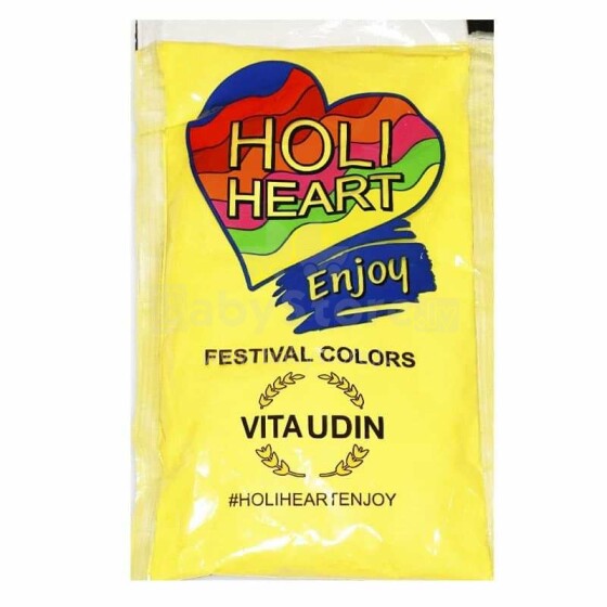 Holi Heart Art.17844 Yellow Festival Powder 120gr
