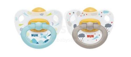Nuk Happy Kids Art.SU52 Lateks ortodontiline 2gb (18-36 kuud)
