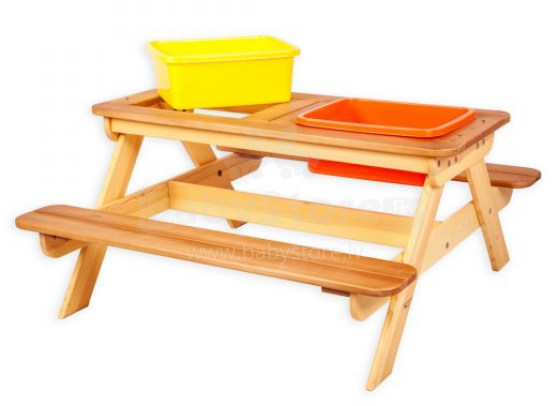 Folkland Art.119897 Pruunikaskollane puidust trafolaud 100cmx103cmx49cm