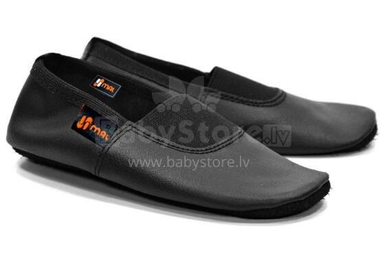 Mal Kids Art.120414 Black Nahast tallaga võimlemisjalatsid