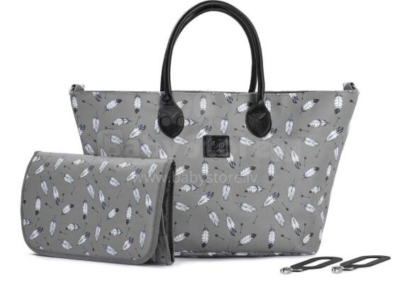 KinderKraft'20 Mommy Bag Art.KKAMBAGGRY0000 Grey Korraldaja kott emale