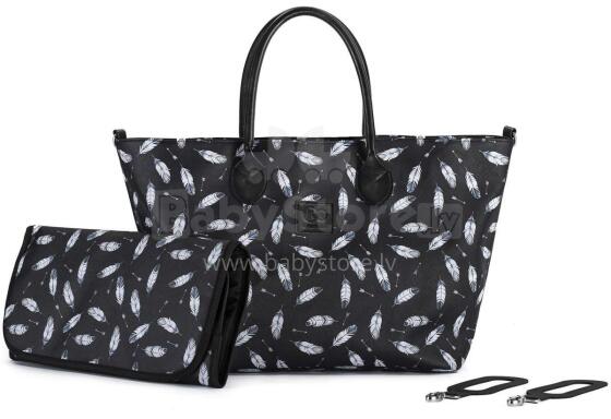 KinderKraft'20 Mommy Bag Art.KKAMBAGBLK0000 Black Korraldaja kott emale