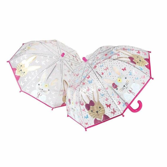 Umbrella Colour Bunny Clear  Art.33P2101  Детский зонтик