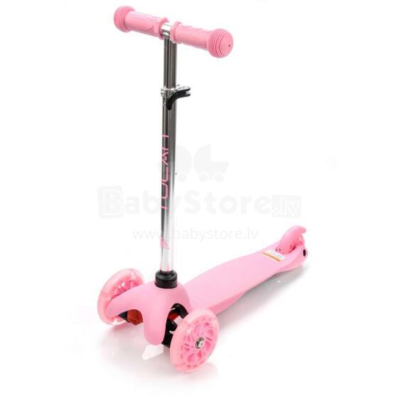 Meteor® Scooter Tucan  Led Art.22502 Pink