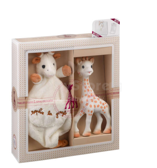 VULLI komplekts Sophie la Girafe + miega rotaļlieta 000003