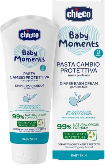 Chicco Baby Moments Diaper Cream Art.132600   Mähkmelööbe vastane kreem mähkmetele, 100 ml