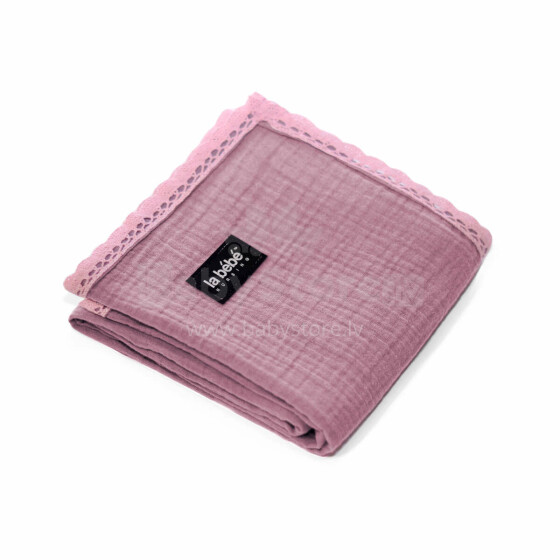 La bebe™ Muslin Blanket Art.132866 Pink