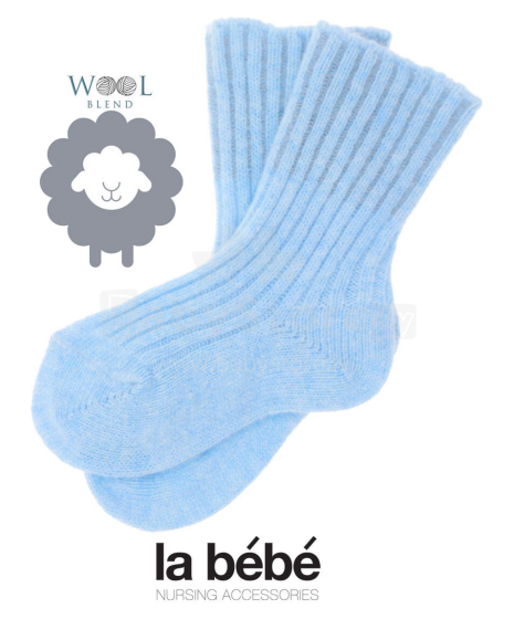 La bebe™ Wool Angora Socks Art.134227 Cloud