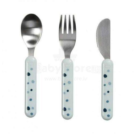 Done by Deer Cutlery Set Art.236824 Dots Blue (3 tk)