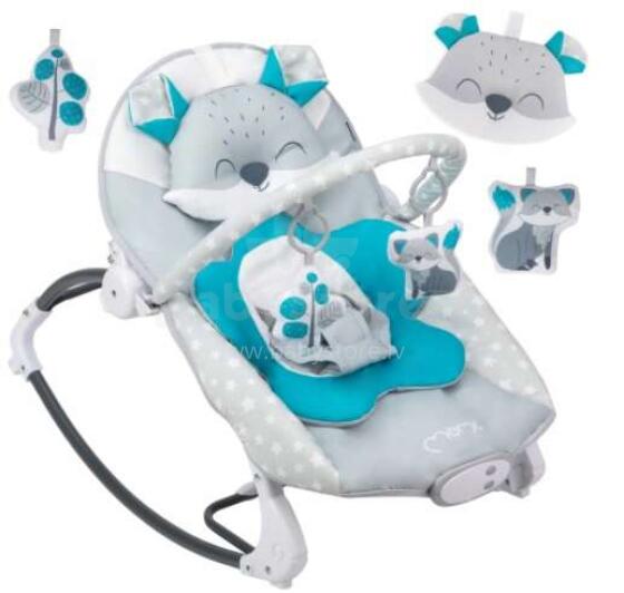 Momi Bouncer Luis Art.BULE00017 Blue  Modern rocking chair with music and vibration