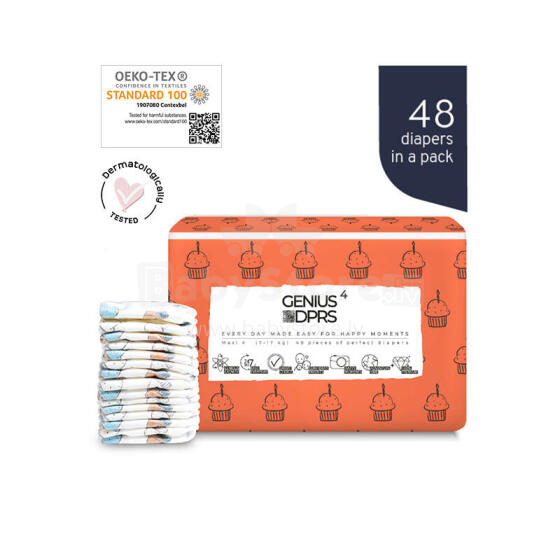 TheGeGe Nappies Maxi 4 Art.138109 Ökoloogilised aluspükste mähkmed
